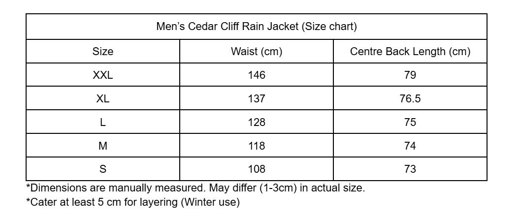 Men's Cedar Cliff Rain Jacket